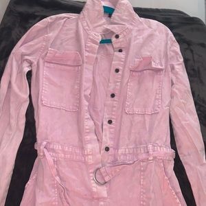 Target Wild Fable Jumpsuit pink/purple Jean wash color